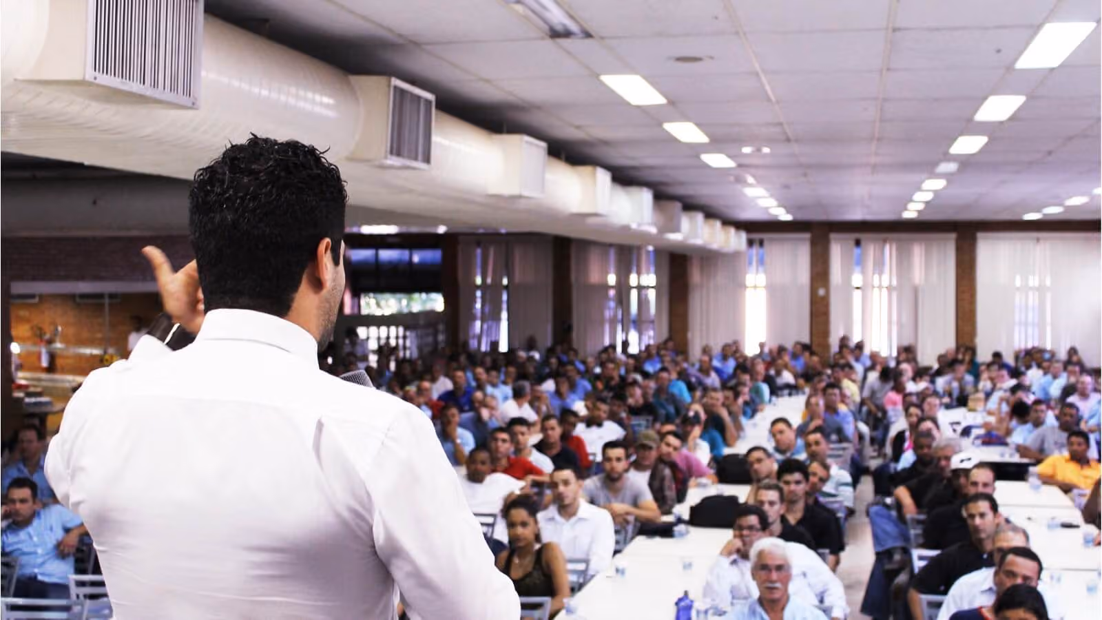 Man giving a presentation
