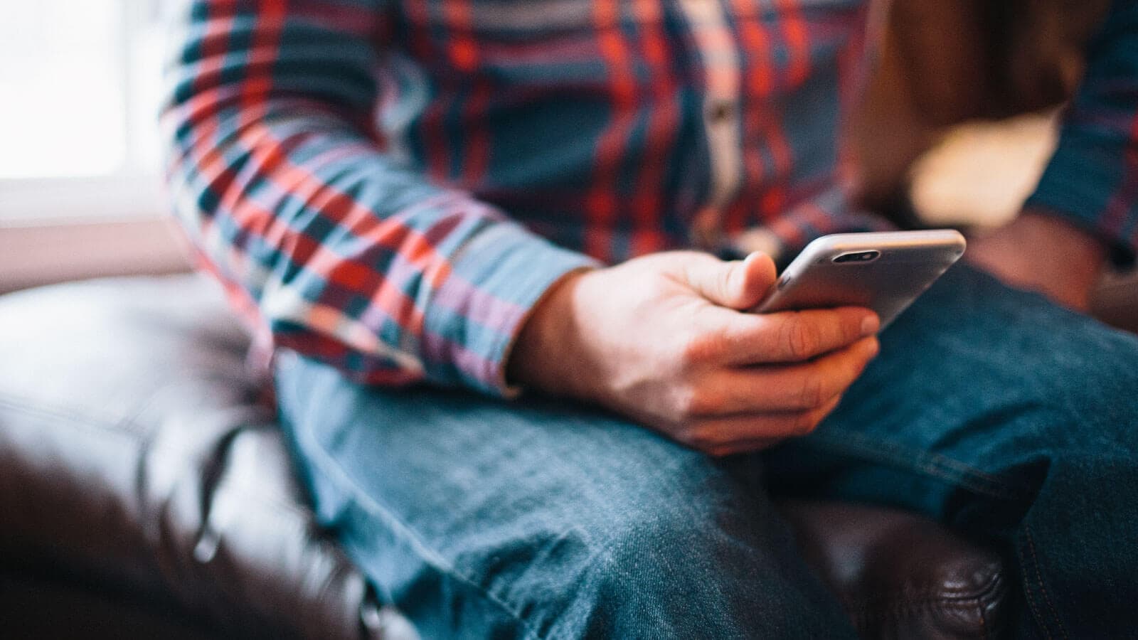 Man on iphone