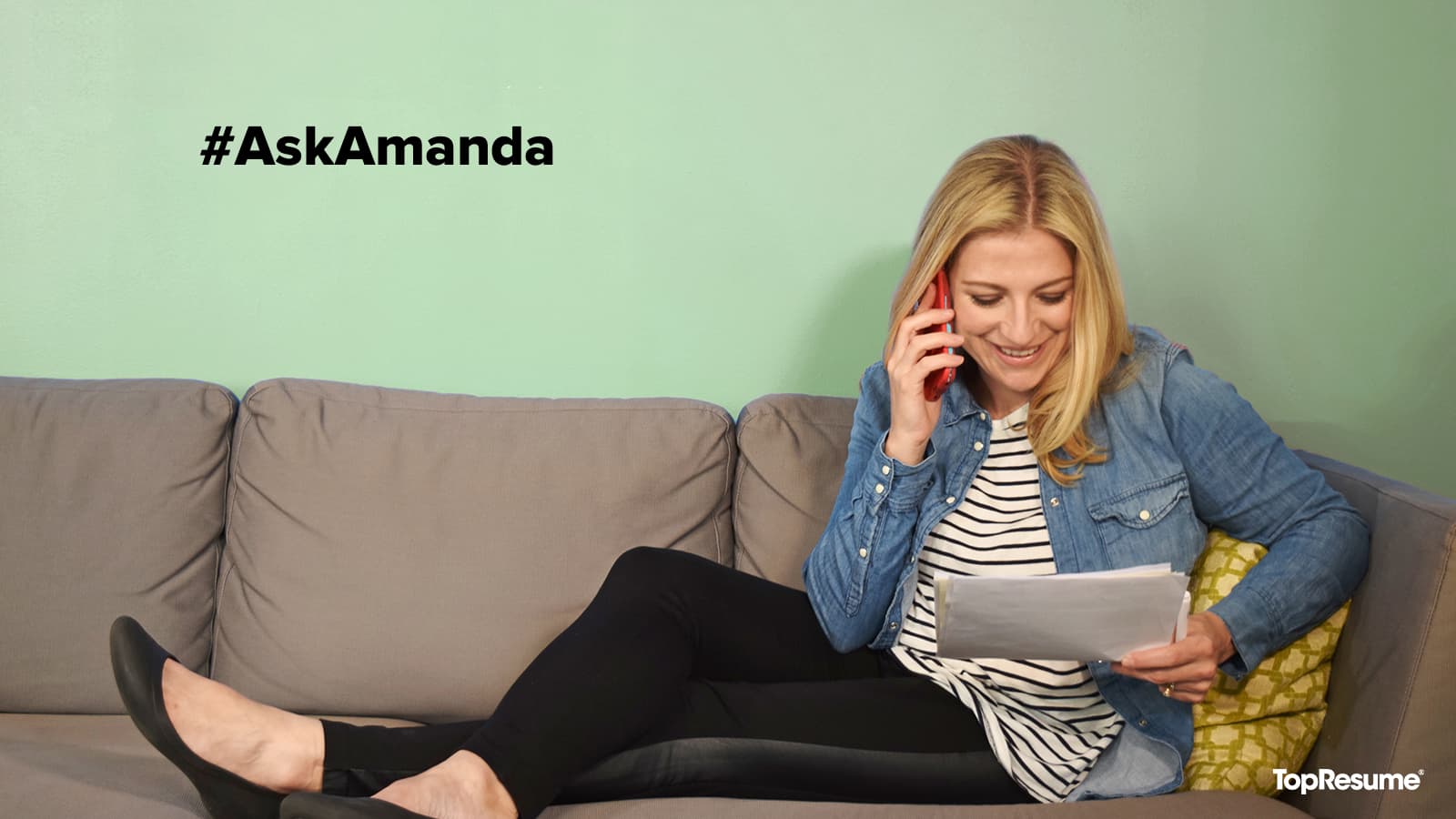 Amanda Augustine on the phone