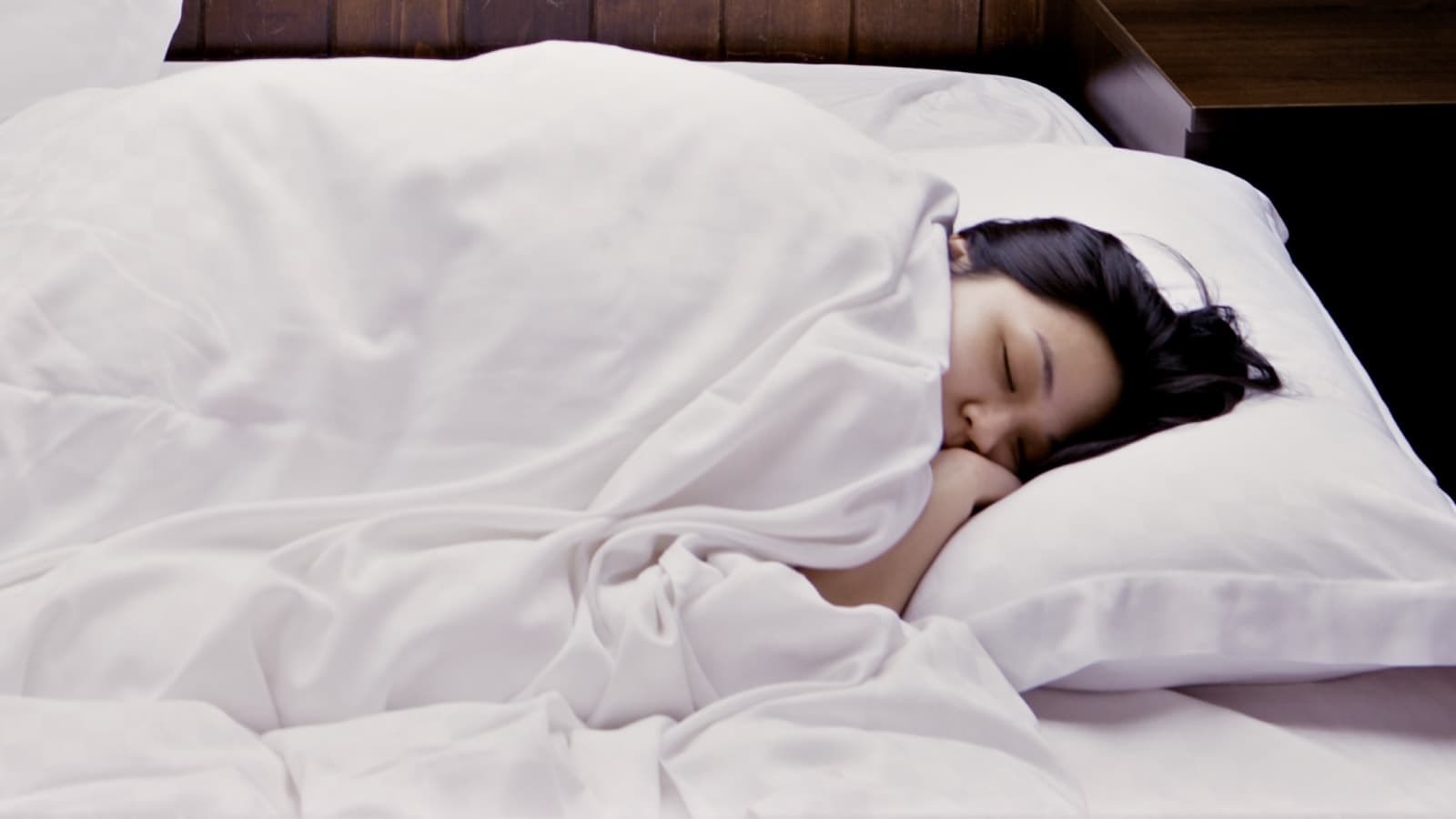 Woman in bed