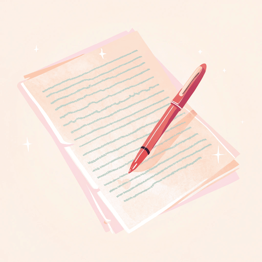 Note pad and pen