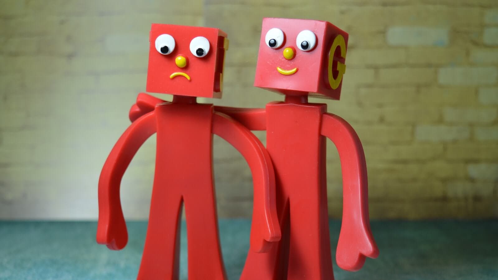Cartoon Gumby friends