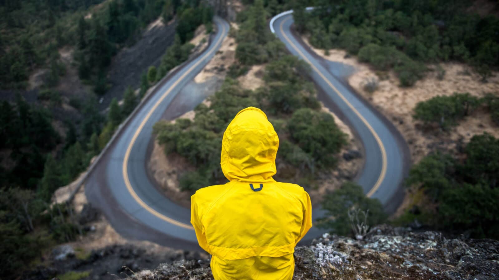 Person pondering which way to go