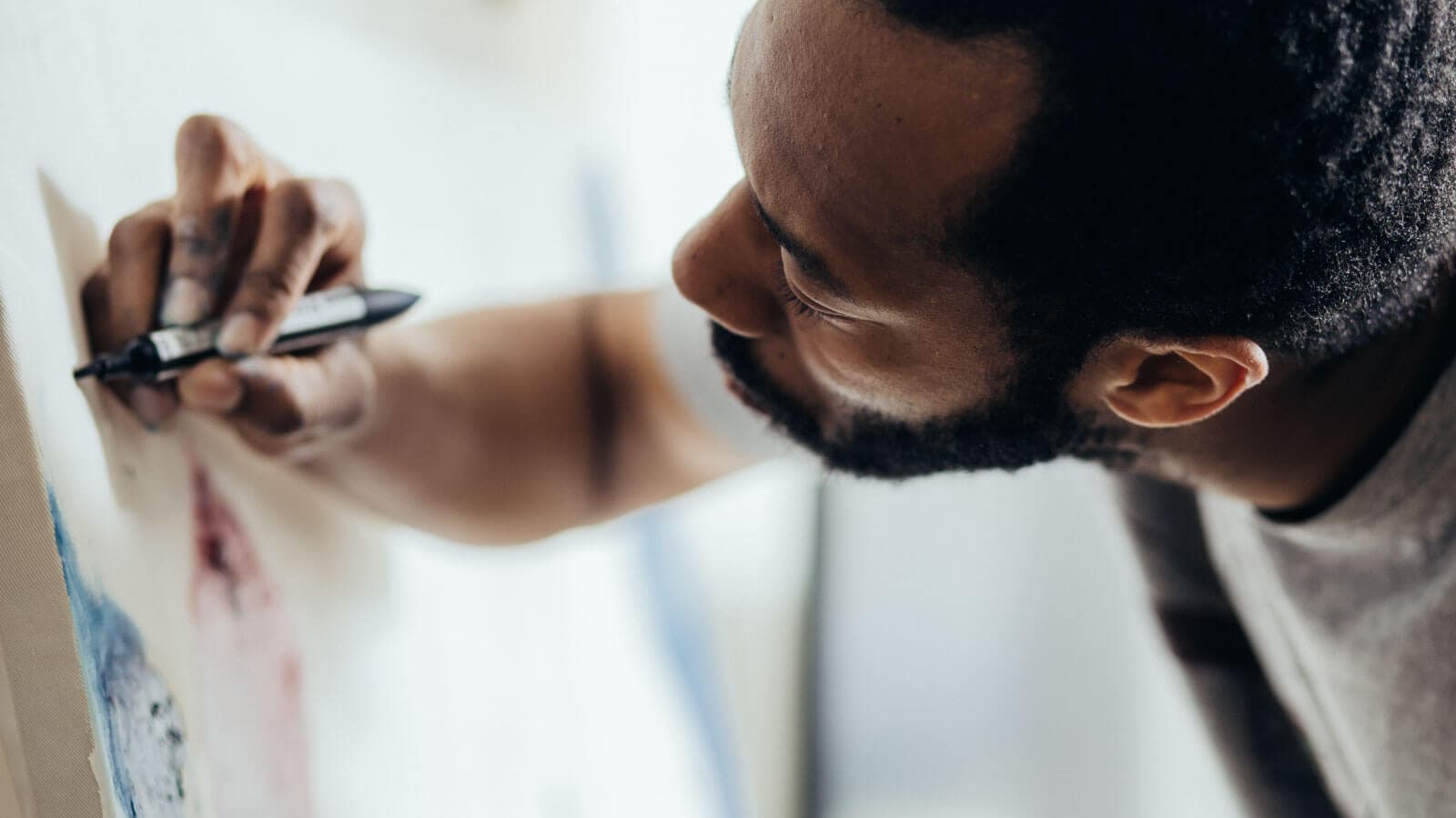 Man painting
