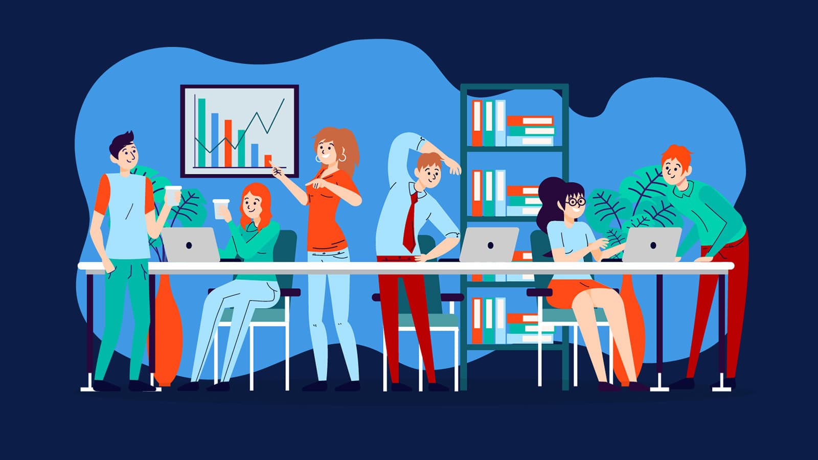 people working together at a table