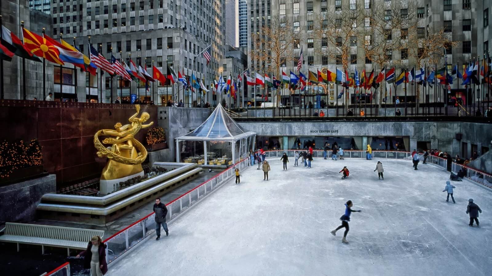 Rockefeller Plaza ice rink