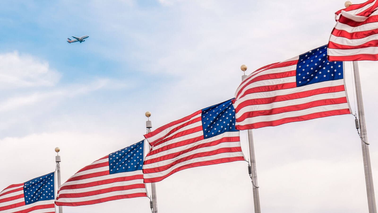American flags