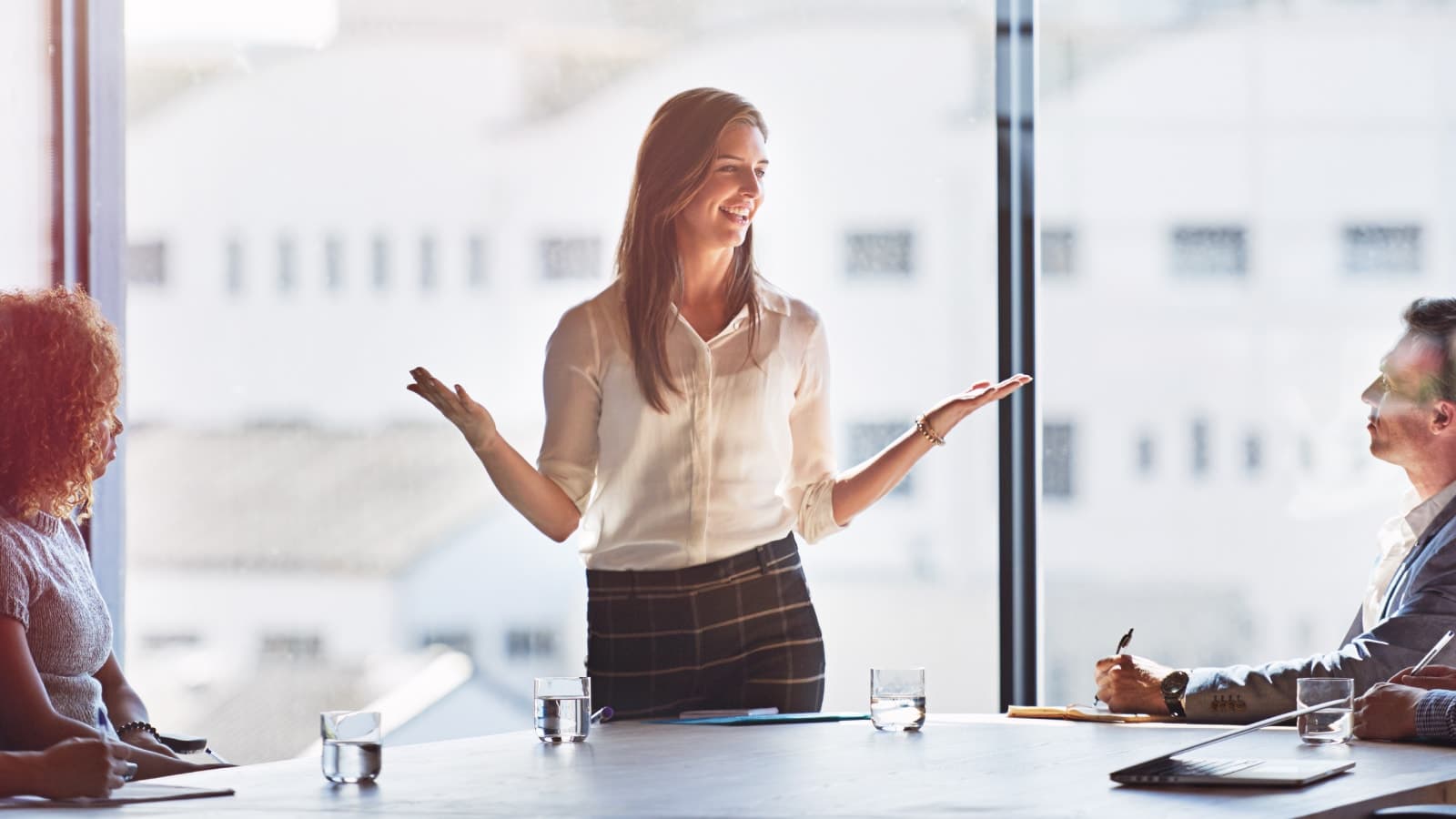 Lady in Meeting